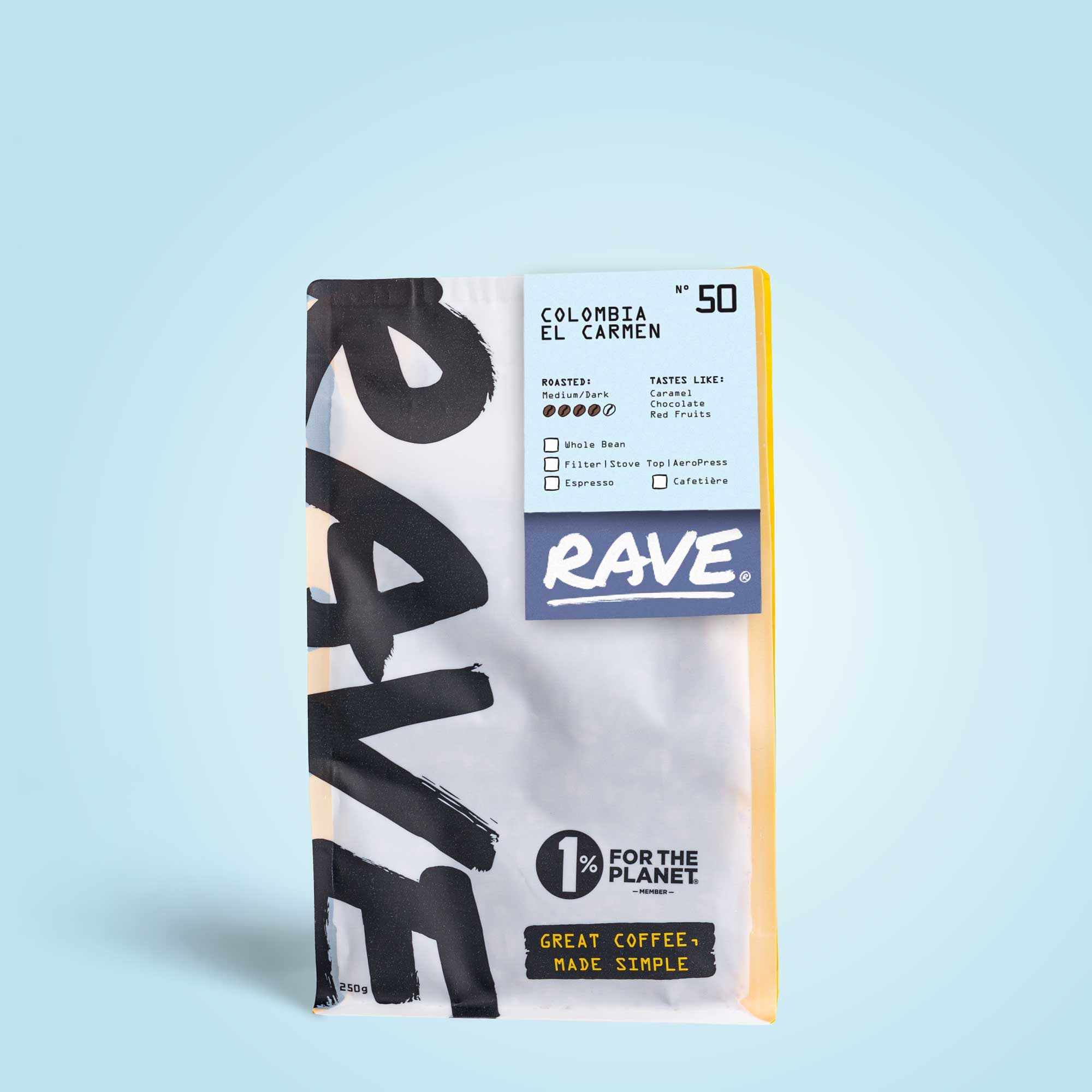 Colombia El Carmen Nº 50 Small (250g) / Whole Bean