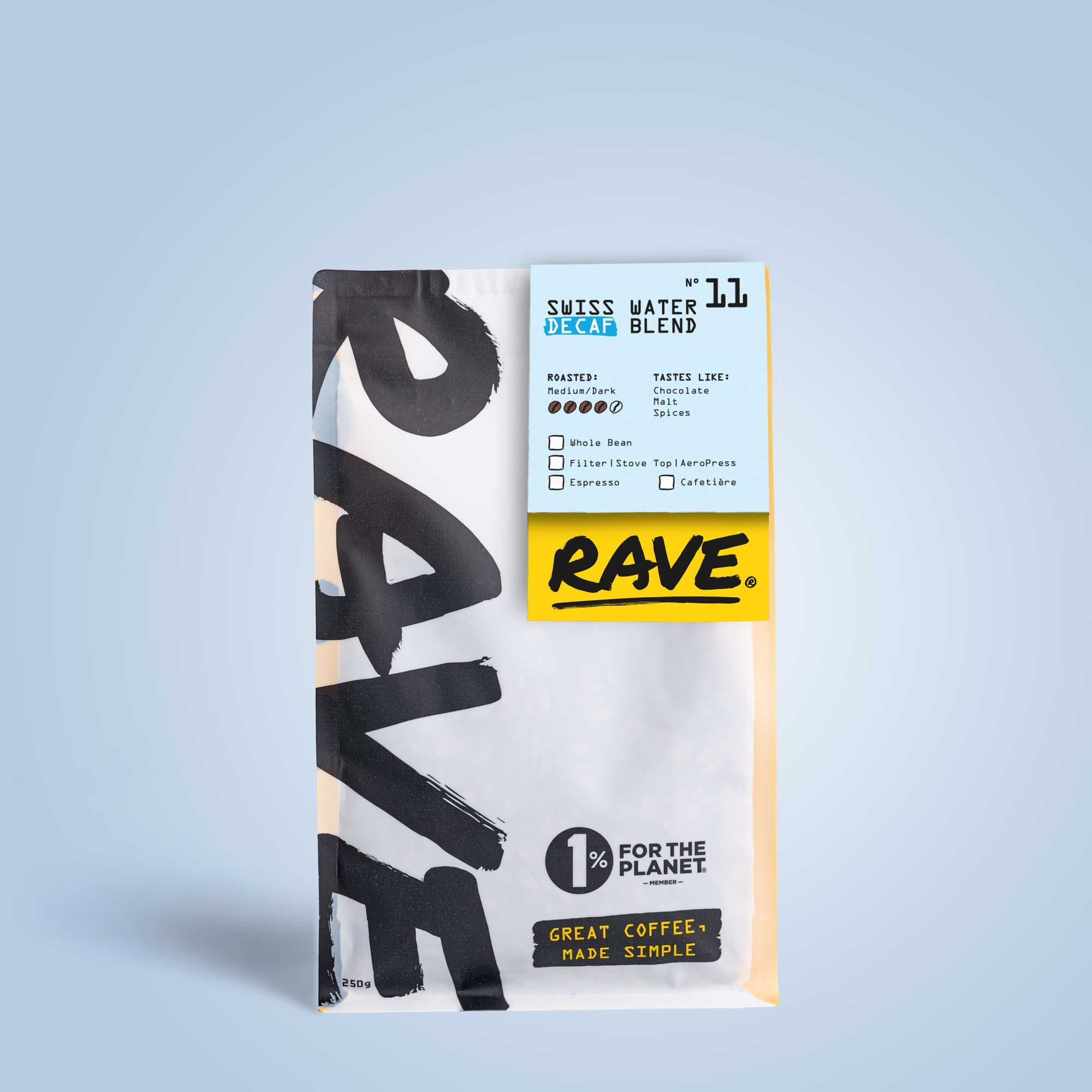 Swiss Water Decaf Blend Nº 11 Small (250g) / Whole Bean
